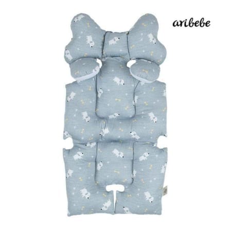 เบาะรองรถเข็น คาร์ซีท ARIBEBE ผ้า MICROMODAL ลายสุนัข_0